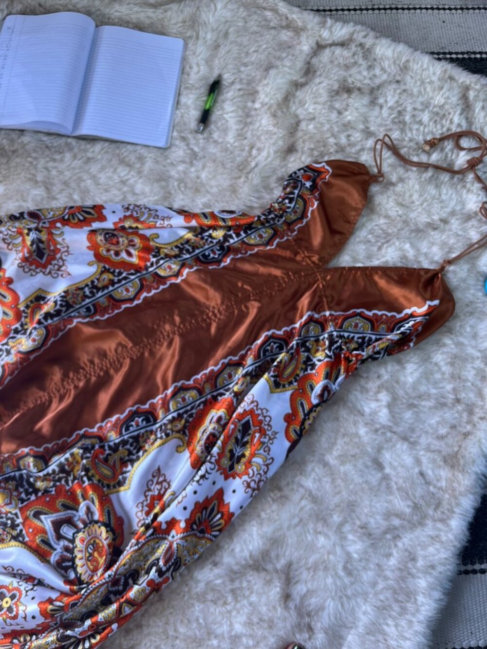 Free Size Fairy Hem Scarf Halter Dress